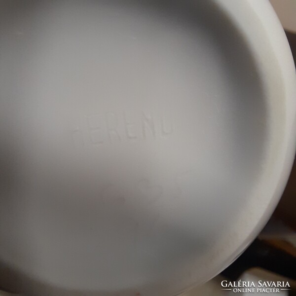 Fehér Herendi porcelán kávés tejkiöntő, kancsó