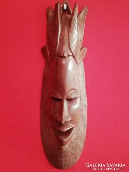 Nagy méretű faragott fa Afrikai maszk,