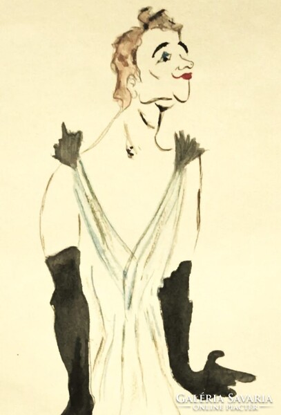 HENRI TOULOUSE LAUTREC - tanulmányrajz