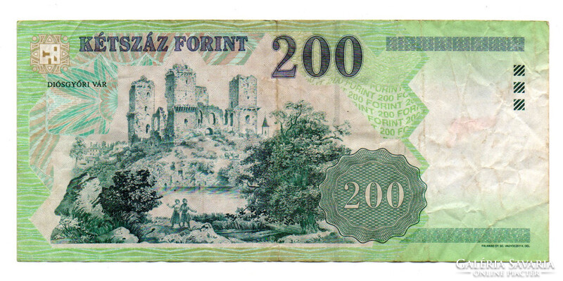 200 Forint Bankjegy 2006 FA VF