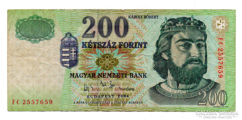200 Forint Bankjegy 2004 FC F