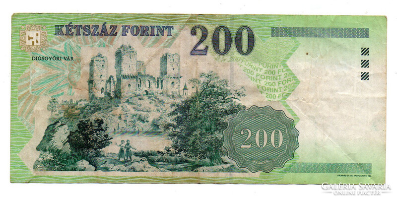 200 Forint Bankjegy 2006 FB F-VF