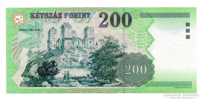 200 Forint Bankjegy 2001 FD UNC