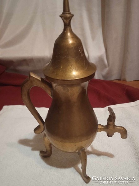 24 cm brass Coffee or Tea replica from Jerusalem Israel purchased 40 years ago