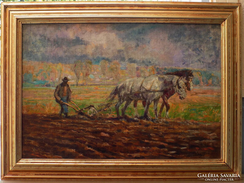 Cserna Károly 1867-1944 (Korai munka) Eredetiség igazolással Számlával