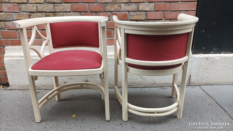 Bécsi szecesszó, kávézó fotelek, karosszékek, Josef Hoffmann style