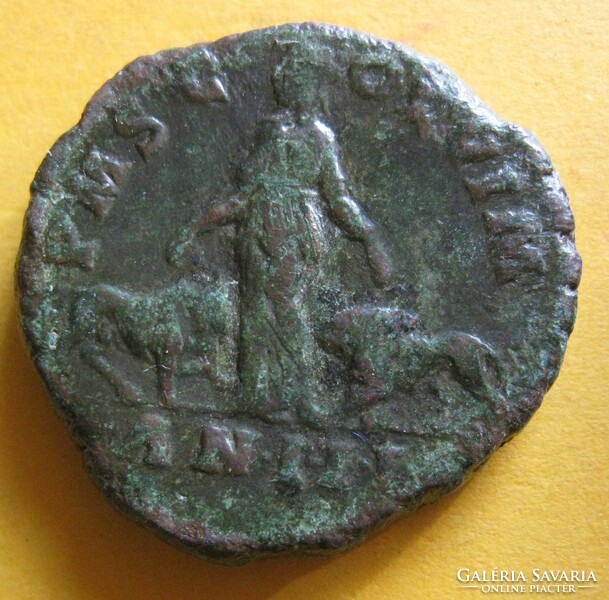 Gordianus III Provinciális Bronz Sestertius Viminacium eredeti zöld patinával  19,7 gr/ 24 mm (L15)