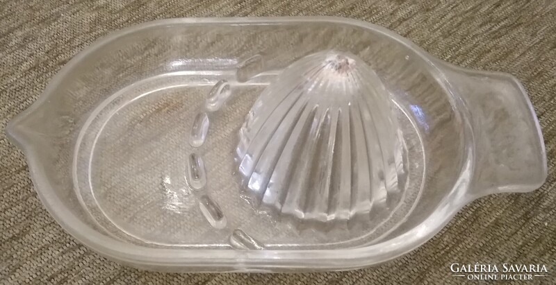 Retro üveg citromfacsaró - 7 x 11 x 20 cm - Zugló