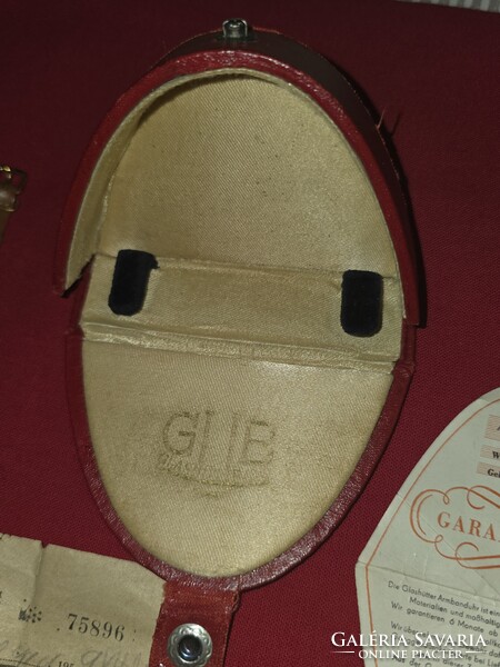 GUB Glashütte női retro zsebóra eredeti dobozában irataival