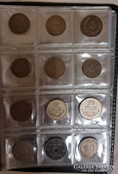 Coin album with 120 slots and 12 Hungarian coins! In black