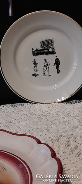 Hollóházi Retro porcelán tányér Gyűjtőknek