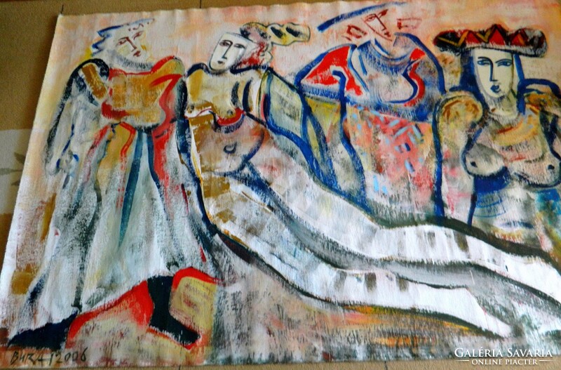 BURAI ISTVÁN (1951-2017) - Négy évszak -160x250cm