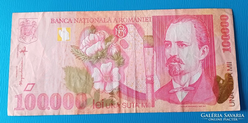 100000 román Lei 1998