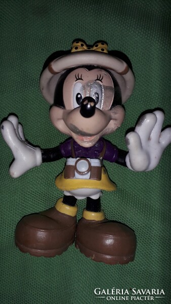 Eredeti SCHLEICH DISNEY - MIKI MOUSE EGÉR afrikai szafari kalapban festett gumi figura képek szerint