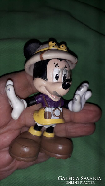 Eredeti SCHLEICH DISNEY - MIKI MOUSE EGÉR afrikai szafari kalapban festett gumi figura képek szerint