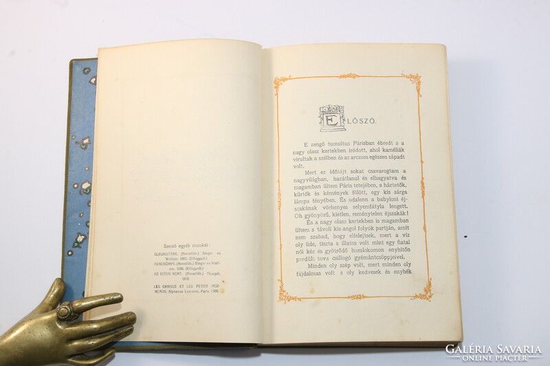Szomory Dezső - A Nagyasszony - 1910 Nyugat könyvei szecessziós Falus Elek kötés - Első kiadás !!