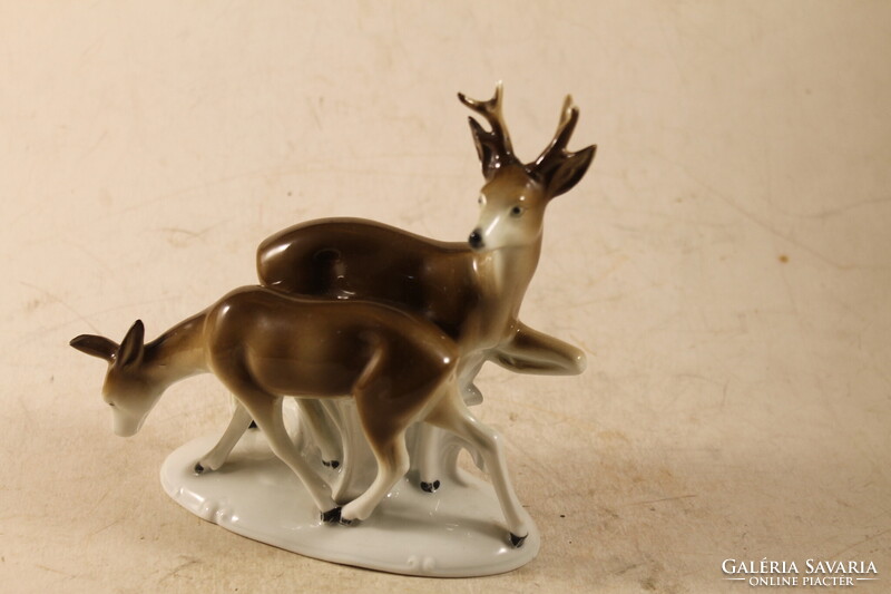 Német porcelán őz pár 565
