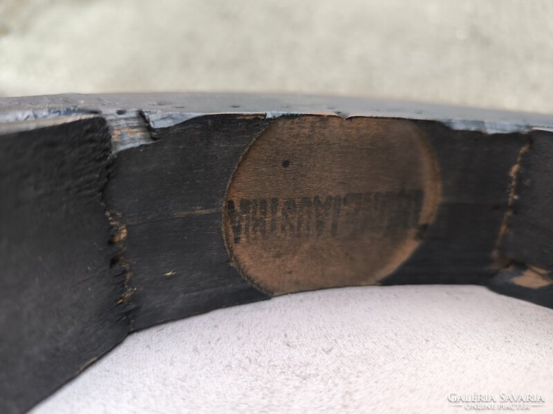 Thonet jelzett, puff, szék, szobortartónak, fekete színben, ülőke!. Austria !