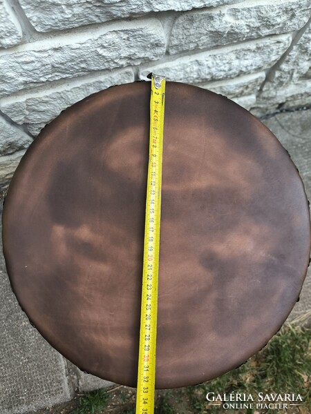 Thonet jelzett, puff, szék, szobortartónak, fekete színben, ülőke!. Austria !