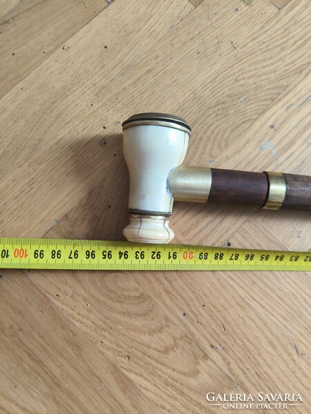 Antik csont tàvcső làtcső Wien Sétapálca sétabot tőrös bot különleges darab