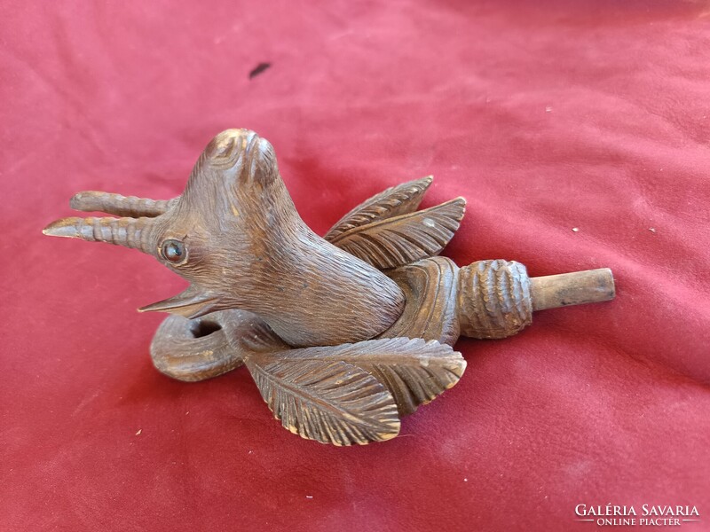 Kakukkos óra toronydísz faragott zerge