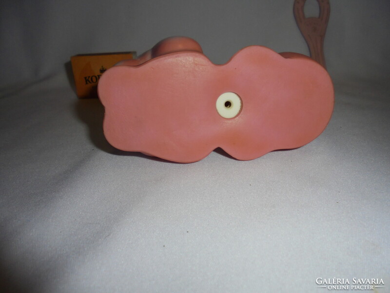 Retro CHICCO rágóka és csipogós gumi kutya baba játék - együtt