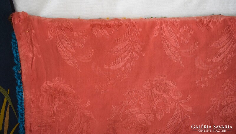 Város látkép fali szőnyeg , falikárpit retro régi subázott kézimunka 120x64cm