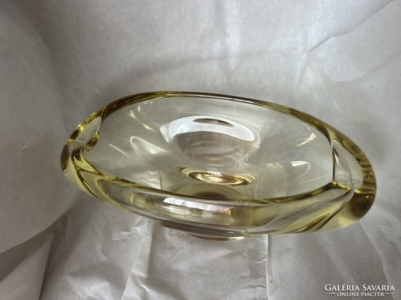 Miloslav Klinger sommerso üveg tálka és váza szett