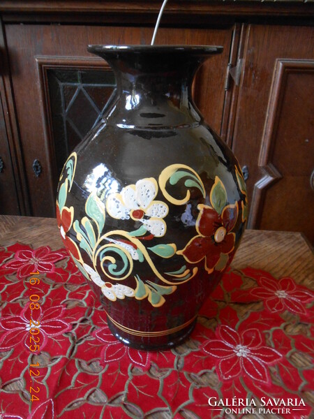 Régi kerámia váza, 30 cm