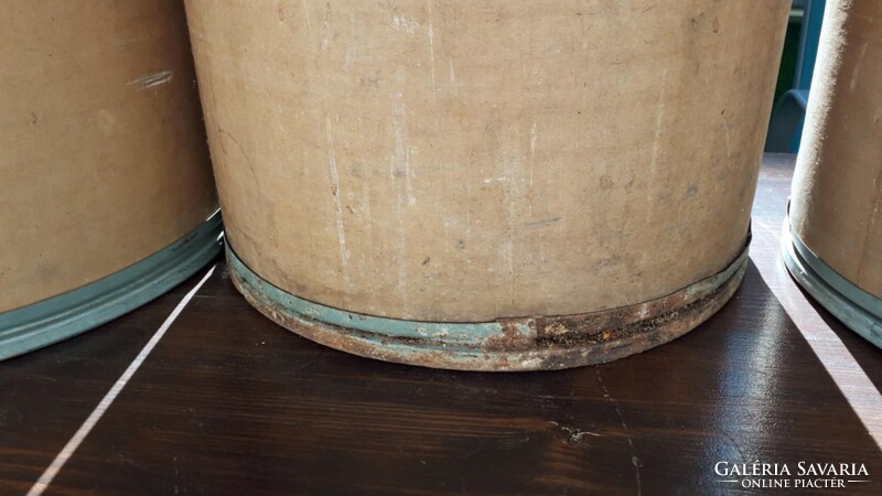 Régi, filmtekercs tároló dobozok, fém abroncs, Budapest felirat, ár/ darab