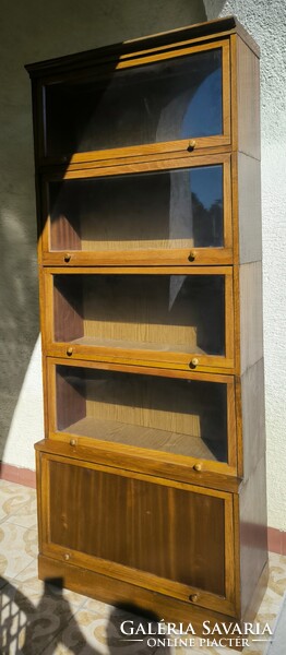 Art Deco Retro  Lingel könyves irattartó vitrin szekrény, Elemes design búto. , elemr