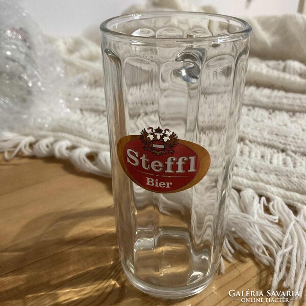 Korsó / inkább pohár vastag üvegből Steffl felirattal