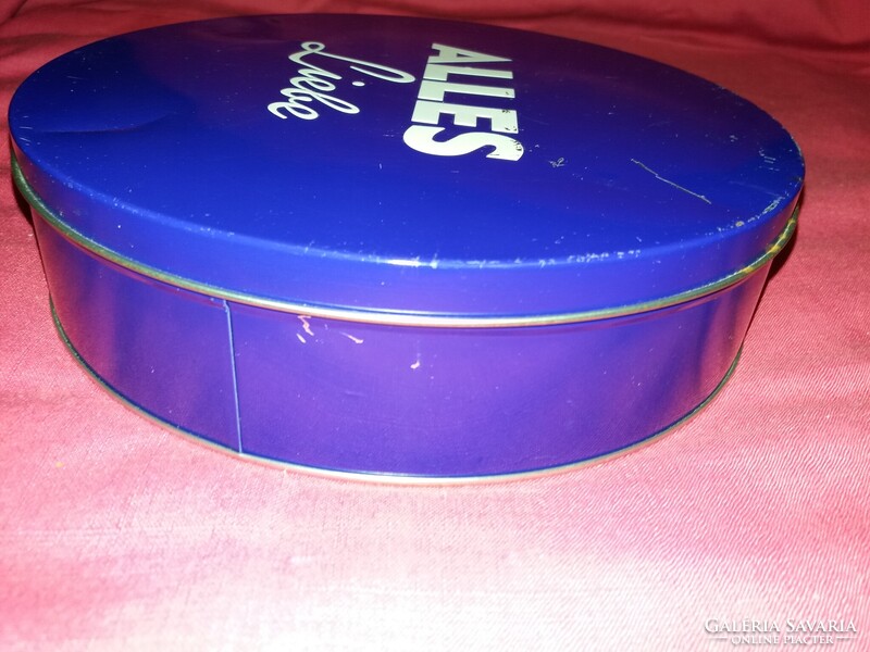 Óriási méretű német NIVEA FÉM LEMEZ KÖRDOBOZ 23 x7 cm A KÉPEK SZERINT