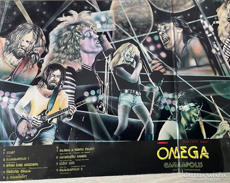 Omega Gammapolis bakelit lemez 1979
