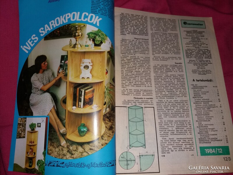 1984 / 12. szám EZERMESTER - BARKÁCS HOBBI havi magazin a képek szerint