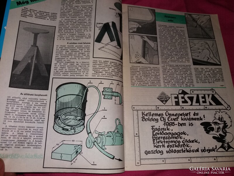 1984 / 12. szám EZERMESTER - BARKÁCS HOBBI havi magazin a képek szerint