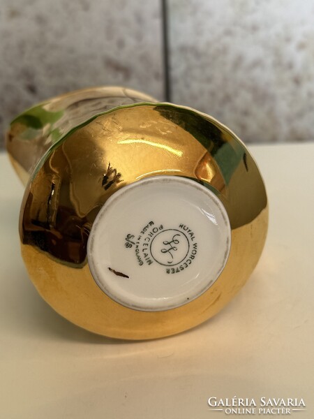 Angol Royal Worcester Dúsan Aranyozott Porcelán Kiöntő A174