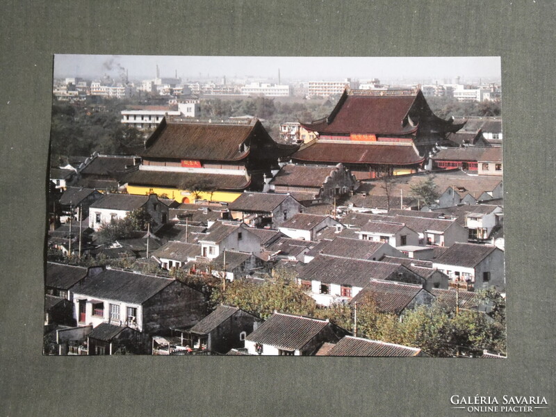 Képeslap,Kína,Changzhou,Ancient City,városi látkép,részlet,1980-