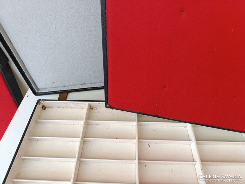 Antik bőrönd jelmez film színház kellék különleges méretű szemüveg karóra óra ügynök tálcás koffer