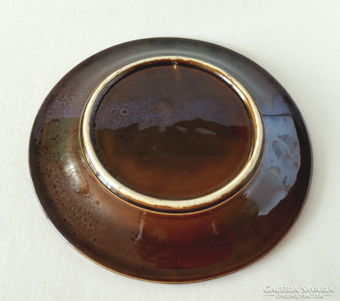 RÉGI SZÉP MAJOLIKA FALI DÍSZ TÁL