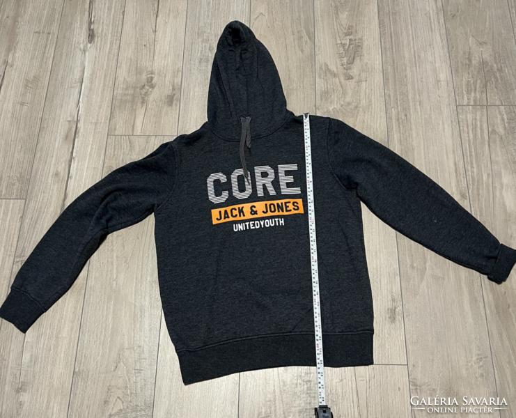 JACK&JONES  fiú/férfi hosszú ujjú kapucnis pulóver, M, sérült!