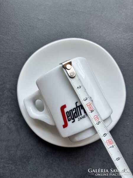 “Segafredo” vastagfalú kávéházi mokkáscsészék alátéttel