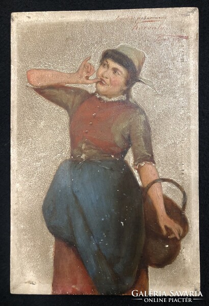 Ritkán fellelhető Karvaly Mór festmény , gyűjtőknek !