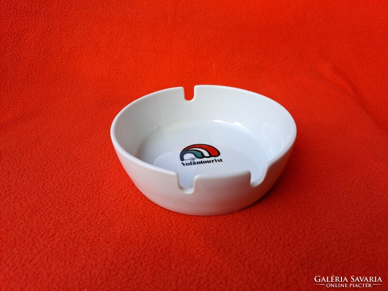 Ritka retro Zsolnay hamuzó / hamutartó / hamutál "Volántourist" logóval