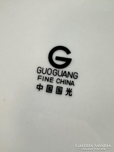 Guoguang kínai porcelán tányér