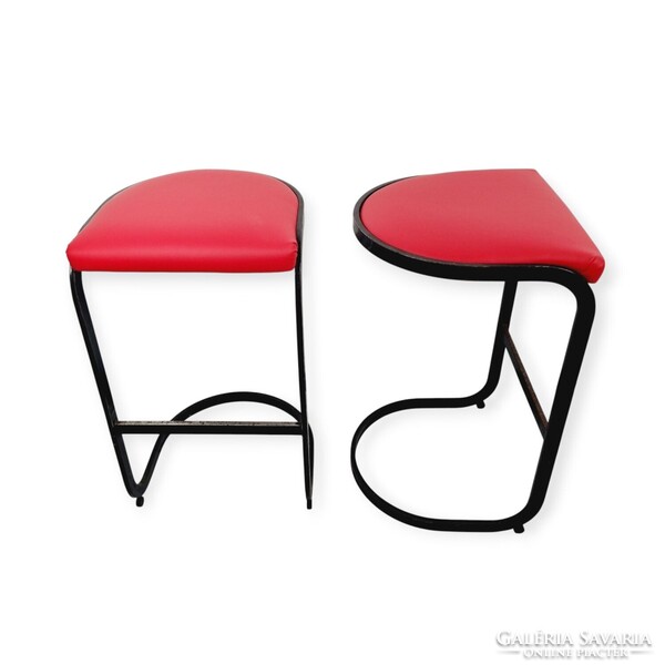 2db Milo Baughman amerikai vintage design bárszék - 52216