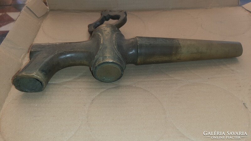 Antik réz hordó/ borcsap