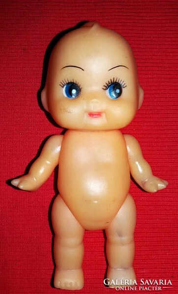 Retro japán keze -lába - feje mozgó gumi játék KEWPIE baba 12 cm képek szerint