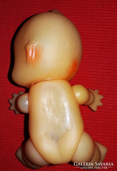 Retro japán keze -lába - feje mozgó gumi játék KEWPIE baba 12 cm képek szerint