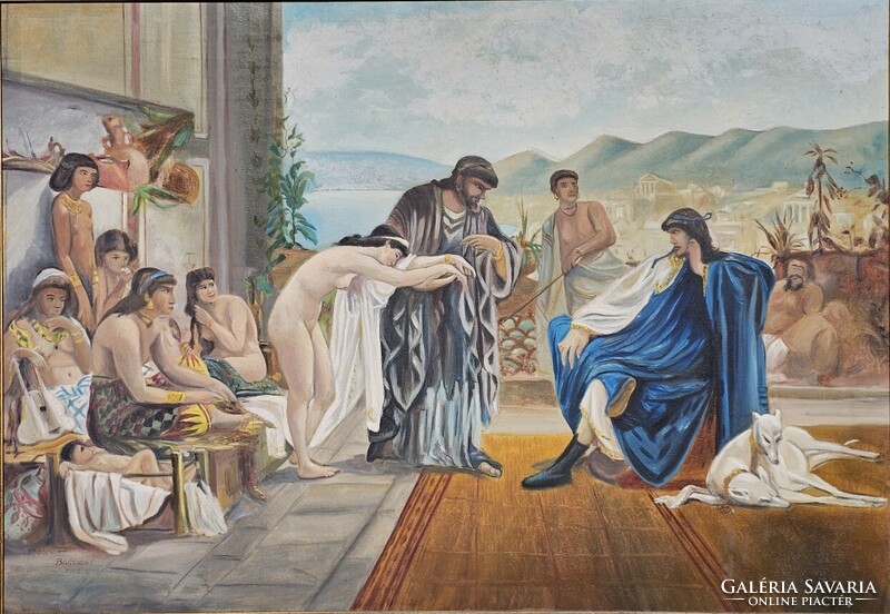 Victor Julien Giraud (French, 1840-1871) után: Barcsai Ferenc 1950: Rabszolga piac